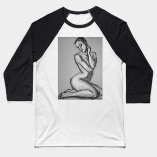 Posture 1 - Female Nude Baseball T-Shirt